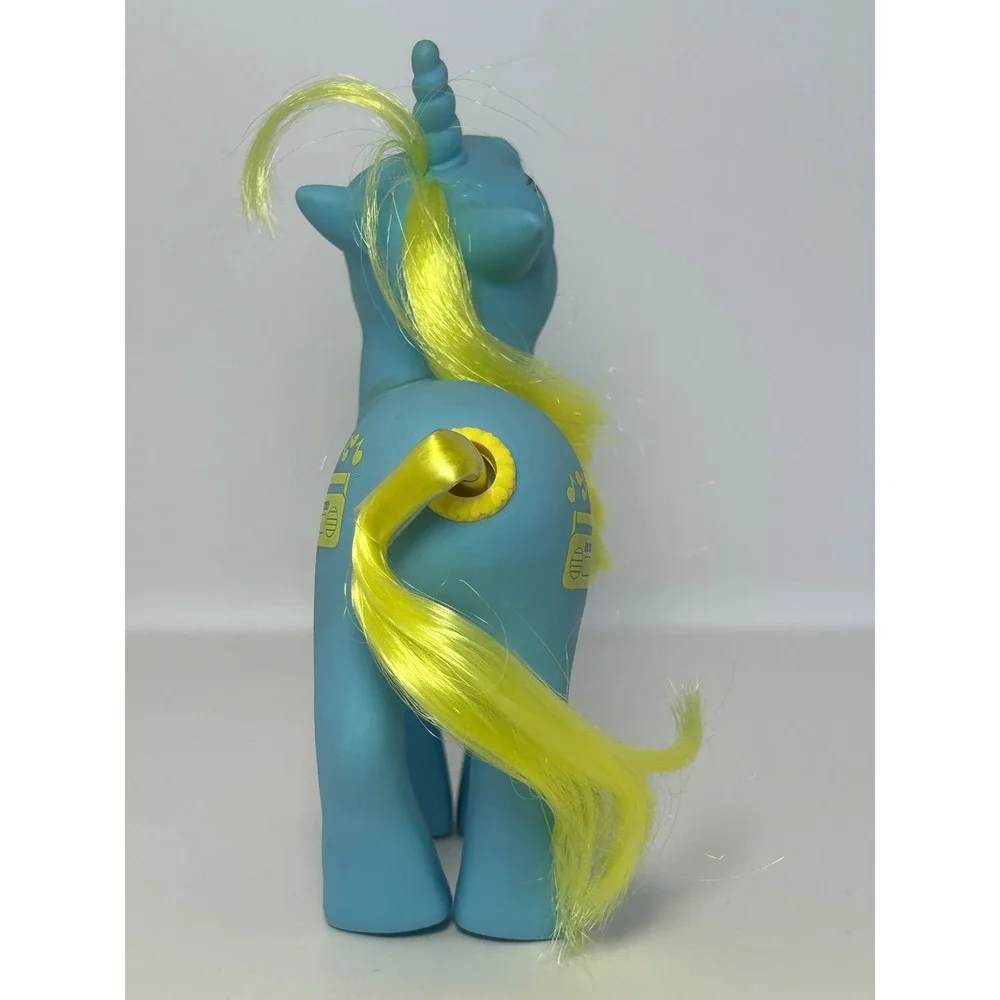 Vintage MLP G1 DJ Unicorn Blue Yellow‎ Boombox Hasbro 1984 Dance N' Prance
